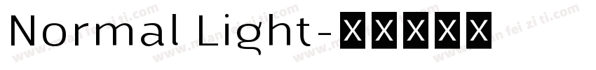 Normal Light字体转换